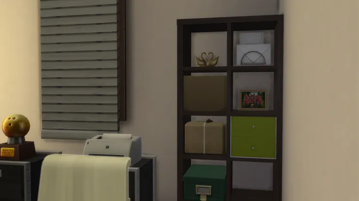 校長的書架，就是雜物、文件和飾物。