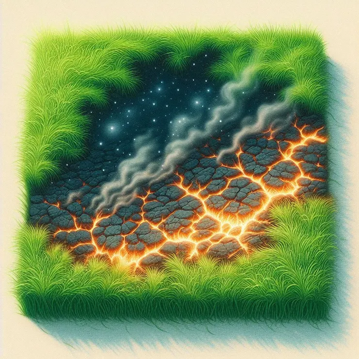 作者以 Bing Image Creator 生成圖像，靈感來自《焦土青春》詩作意象（僅供本文使用，未經授權請勿擷取或另作用途。）