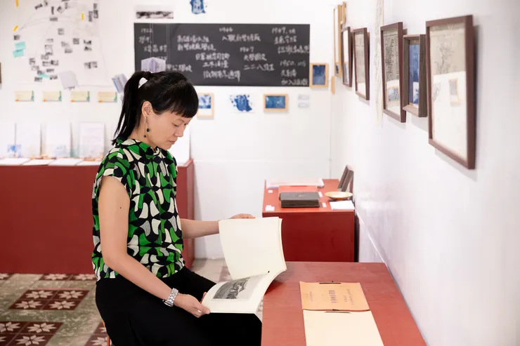 新營曬書店。李意婕與興國高中學生Open Studio 展區。攝影:吳欣穎