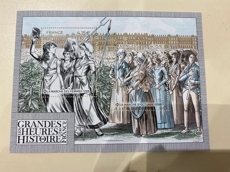 在郵局買到的郵票，很美。