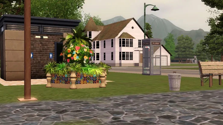 公園就在民居中，居民要過來很是方便。