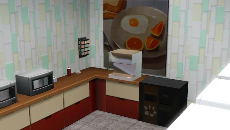 早餐畫下面那個是汽水機...但很不像樣...