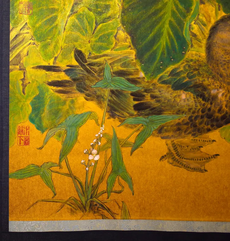 〈池塘野趣〉局部－慈姑