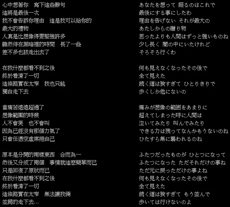 【最後的輝煌 Brilliante歌詞】