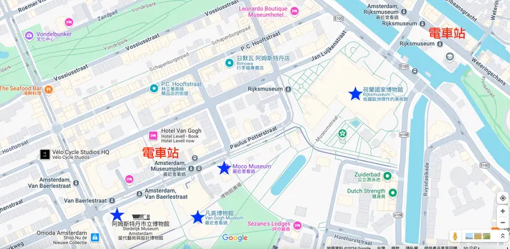博物館區周邊地圖
