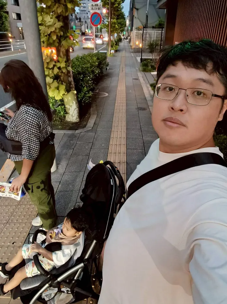 放完行李的我們，在靠近晴空塔附近