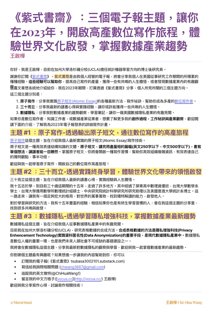 vocus｜新世代的創作平台