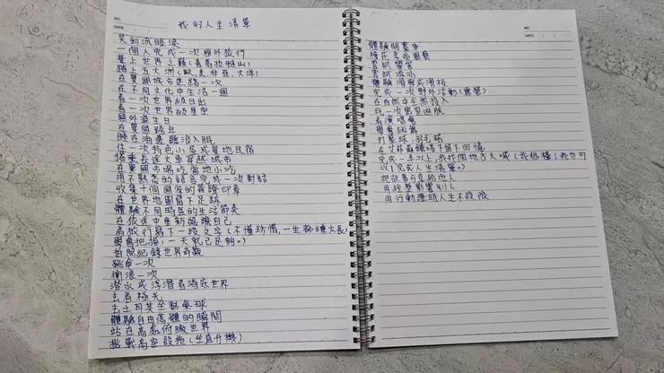 吳芮安的人生清單