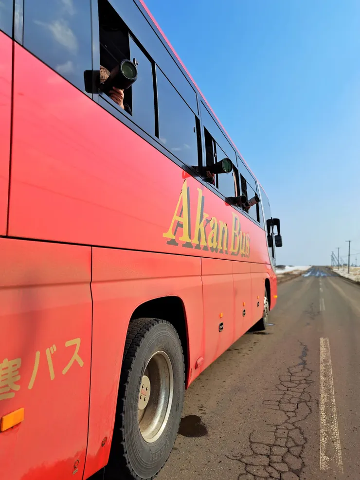 坦克車上射擊實況(這是冬天拍蝦夷鹿時的情景)/攝影:NANA濕婦