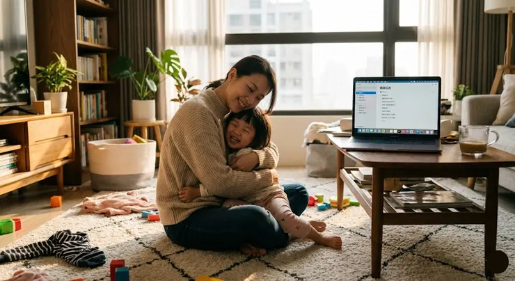 運用 AI 工具處理瑣碎庶務，能為職場媽媽省下寶貴的時間，回歸到最重要的陪伴。