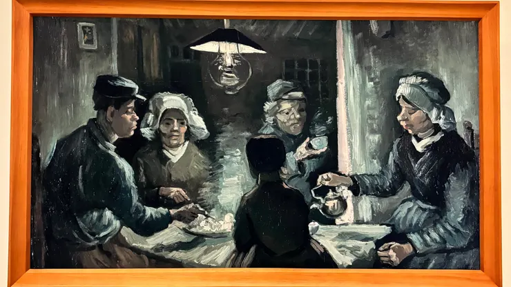 《吃馬鈴薯的人》,1885年4月｜2024.08.24-11.11展出於富邦美術館