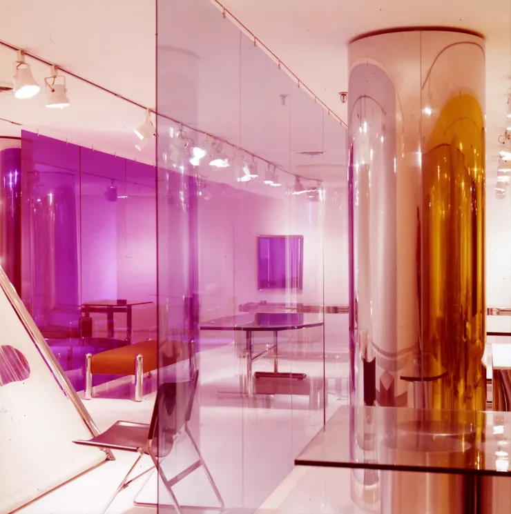 Photographs for Brueton Designs showroom 1972 Courtesy Vignelli Center for Design Studies