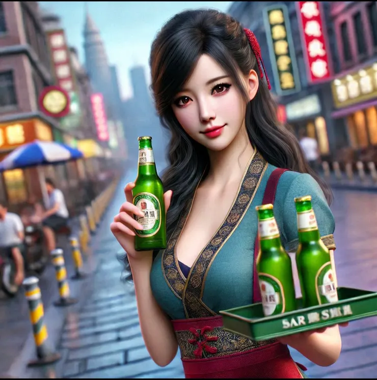 酒促小姐 ai示意圖