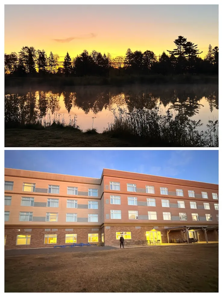 天色昏暗中啟程