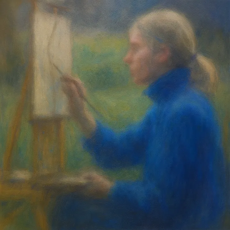 In the blurred overlap of these reflections, Jane found her real self - not the one seen in photographs, but the one constantly shifting, refracted through the eyes of others.