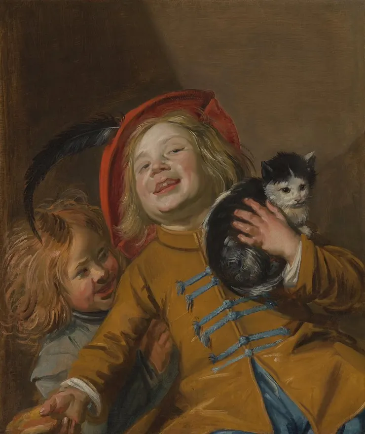 Judith Leyster 的 Laughing Children with a Cat