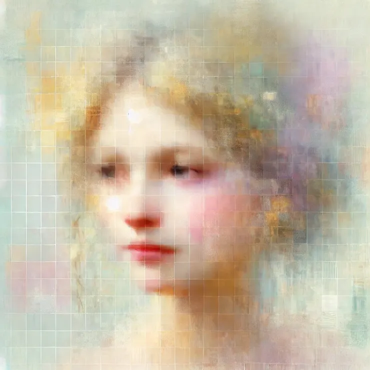 Her canvases never revealed faces in detail, for Jane knew clarity wasn't always truth. Instead, she painted the quiet blur where memories overlapped, a space where moments touched softly and colors mingled without boundaries.