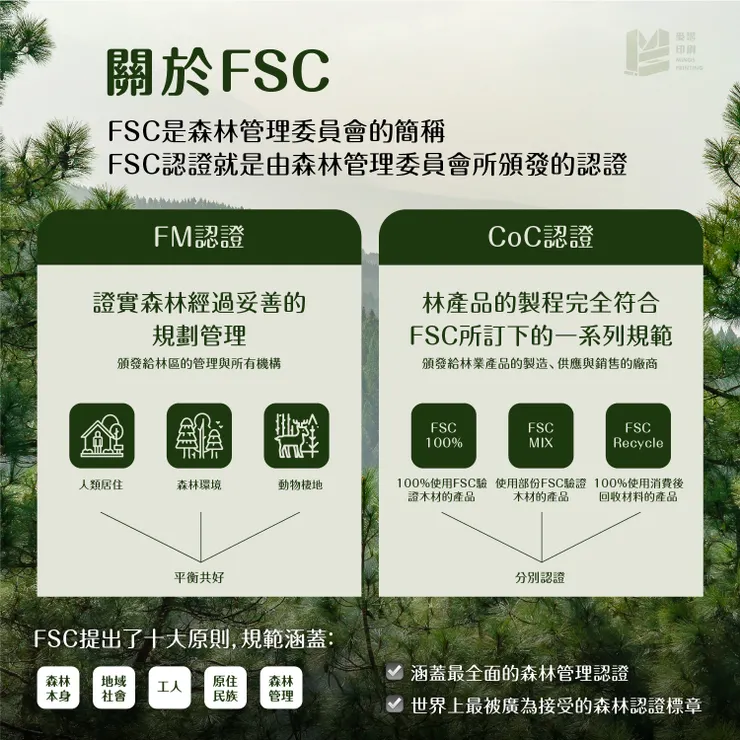 你不一定聽過它，但你八成看過這個標章－FSC認證 關於FSC