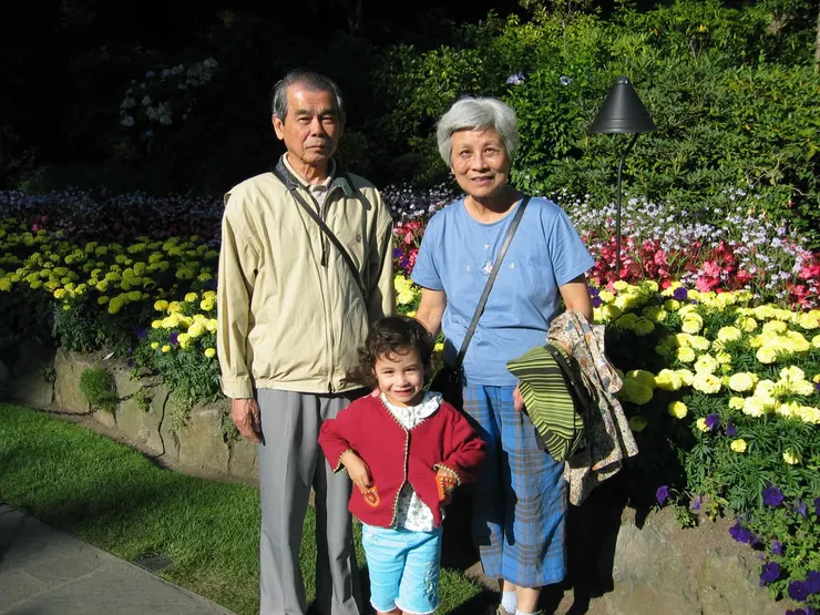 2004年，以柔和阿公阿嬤