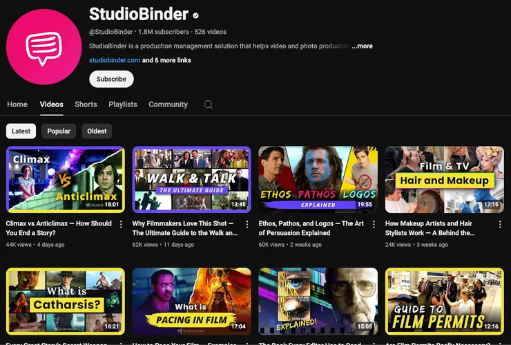 Studio Binder