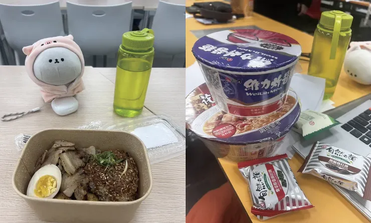 主辦單位提供的食物們。