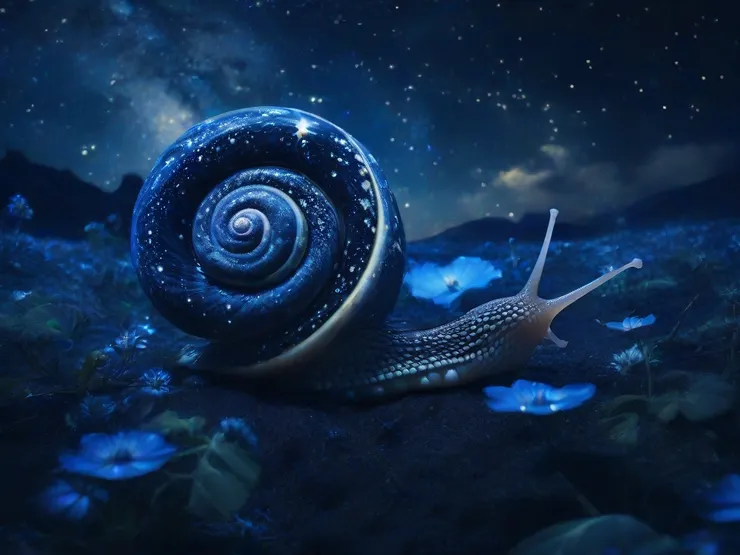 這是 Leonardo. AI 畫的蝸牛