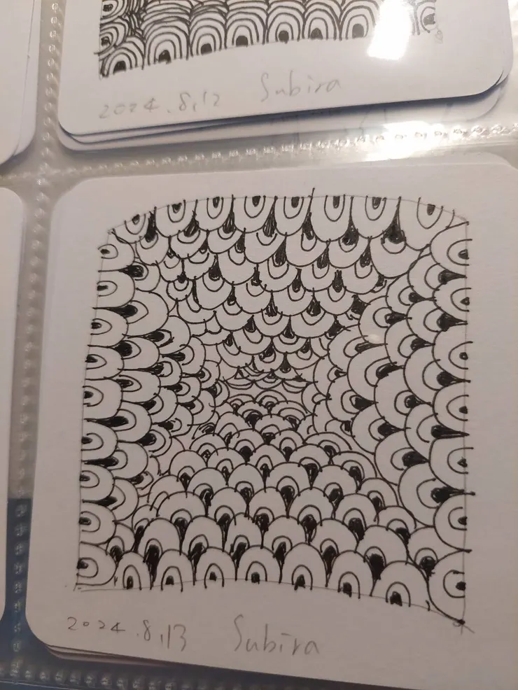 纏繞畫創作-無盡的眼眸