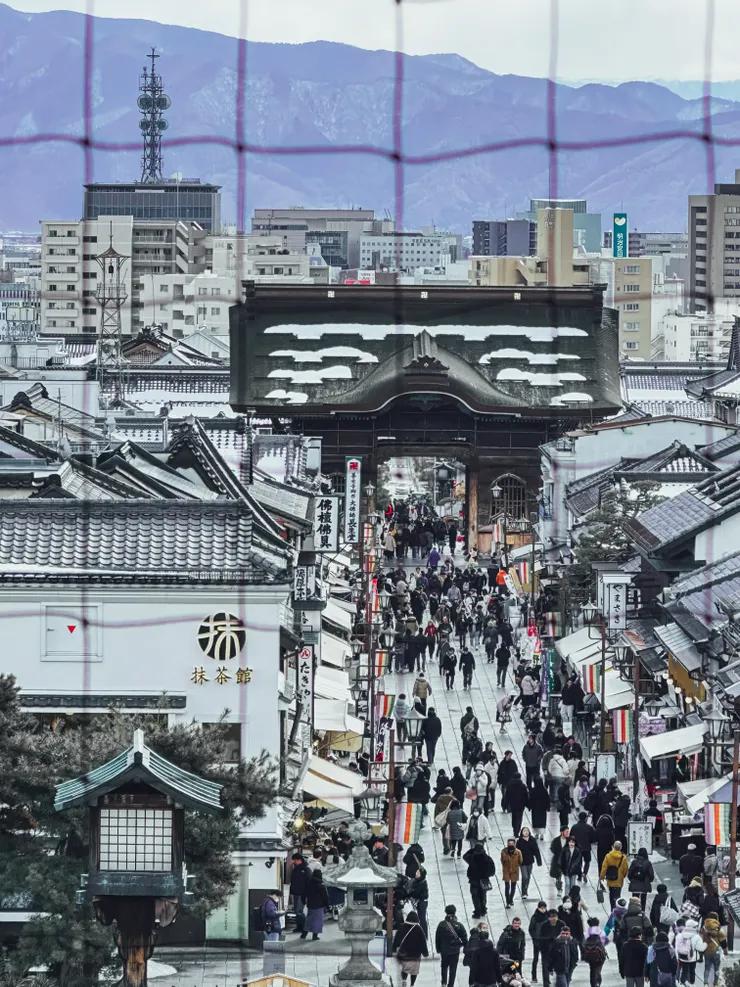 山門樓上看出去的美景