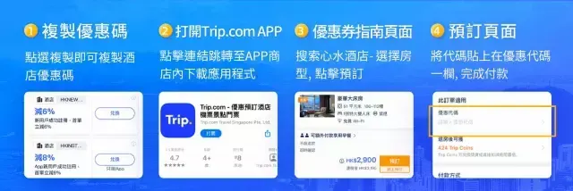 如何使用Trip.com優惠代碼