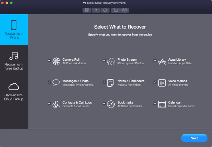 Stellar iPhone Data Recovery