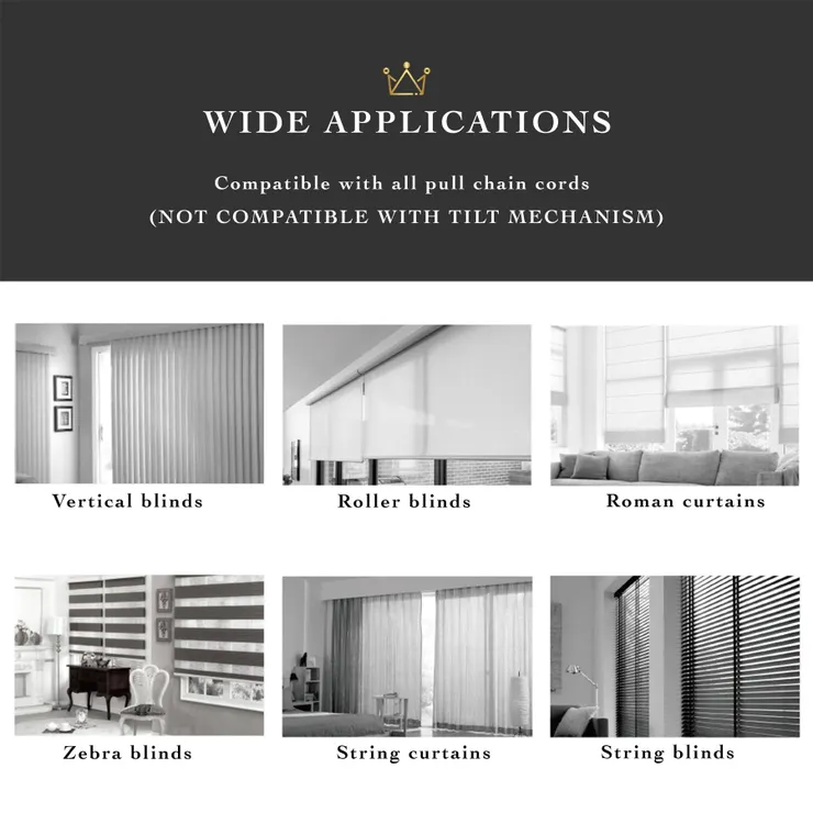 MC08 Smart Electric Blinds Motor適用直立簾、捲簾、羅馬簾、調光簾、串簾、百葉簾(用串珠、珠鍊、拉繩控制)