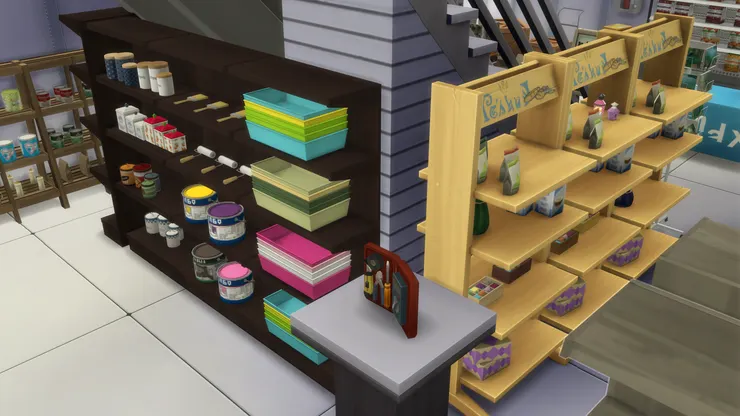 展示枱就在轉角位置，善用這點空間。