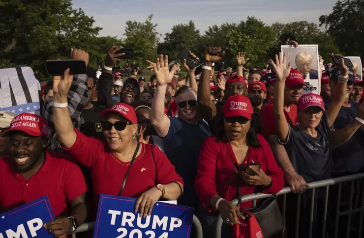 支持特朗普的紐約黑人和西班牙裔選民