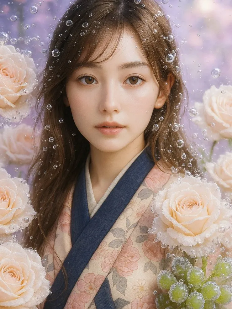 符合亞洲審美意境的Dom Rosa女孩 (AI生成圖)