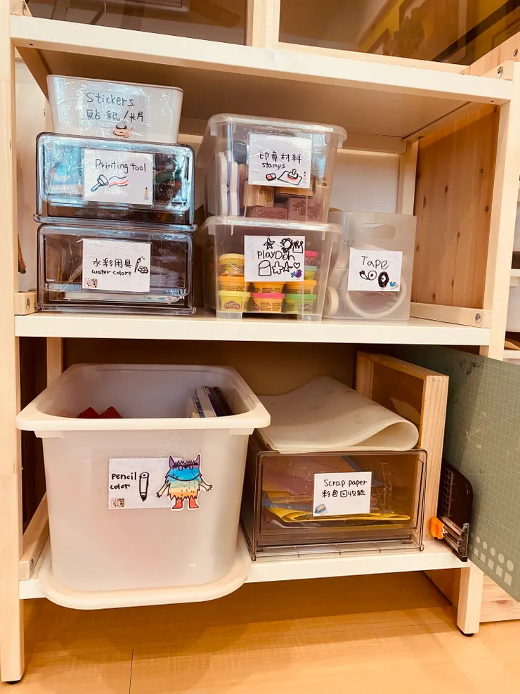 各樣材料清楚分類