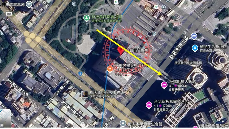 麗寶百貨廣場坐山立向_乾山巽向_衰方動氣旺方大水