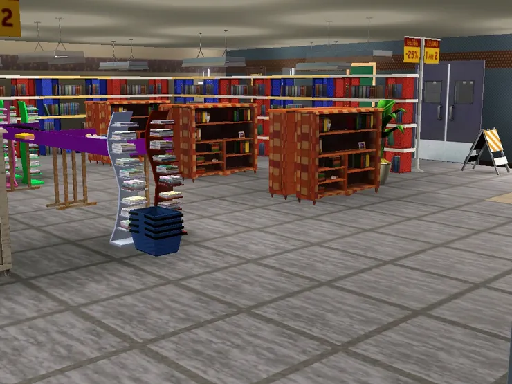 正式來到店後方了。這裏分為影音區域和學術教科書區域。