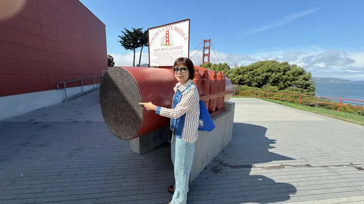 金門大橋「主纜橫切面」展示模型