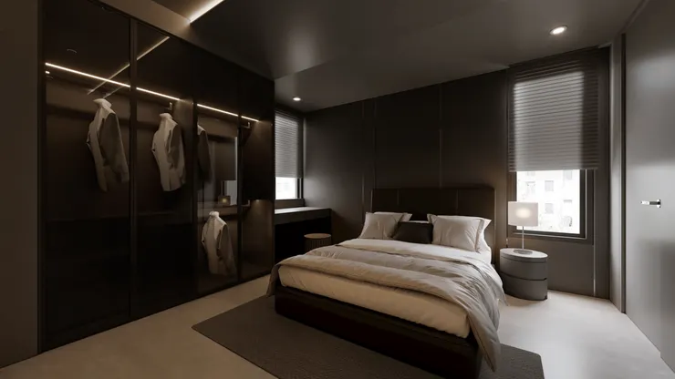 ▲全屋除濕機案例<定潮大人系暗黑熟成宅>客房