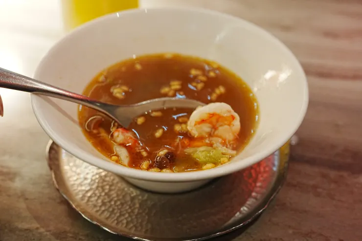 現煮帝王蟹泡飯很好吃