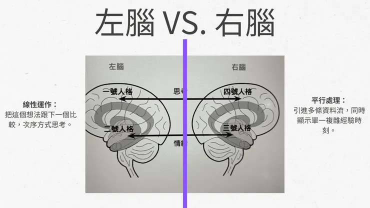 左腦順序、右腦大派對