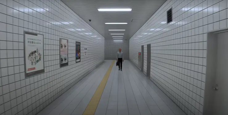 牆上的磁磚人真的很搞笑