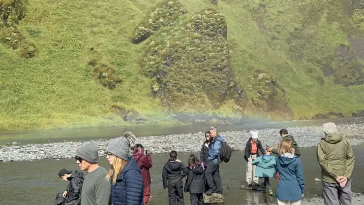 Skógafoss 斯科加爾瀑布彩虹