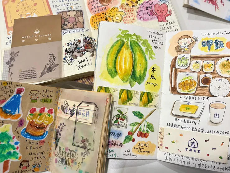 石東藏習慣以圖像將巷弄風景、生活點滴一一採集並記錄。