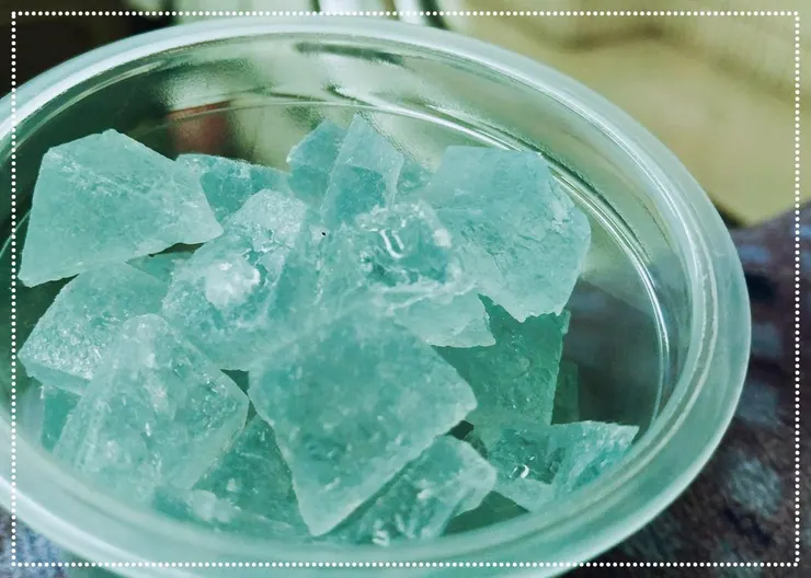 之前送朋友的自製藍色琥珀糖