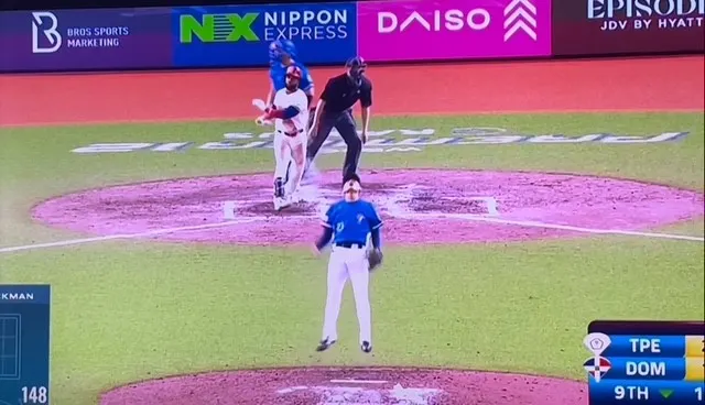 今晚又勝多明尼加，再見三振爽啦!!