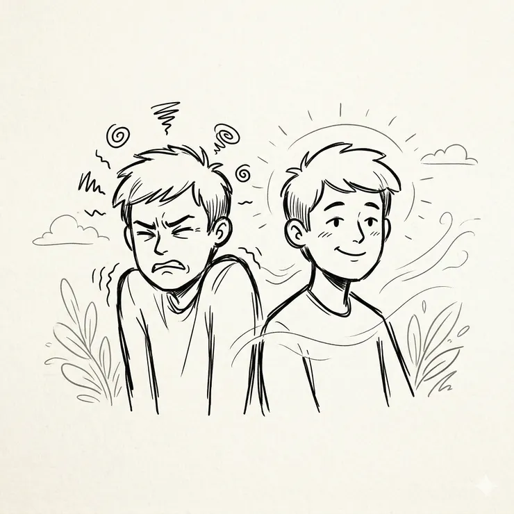 對內在的自己微笑