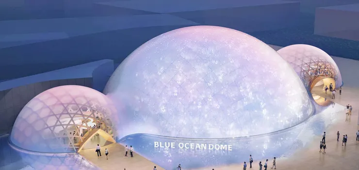 Blue Ocean Dome,渲染