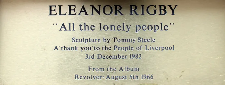 Eleanor Rigby雕像銘牌