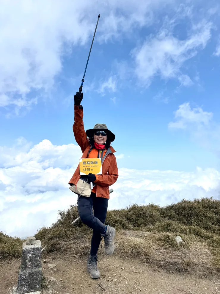 能高主峰三角點。